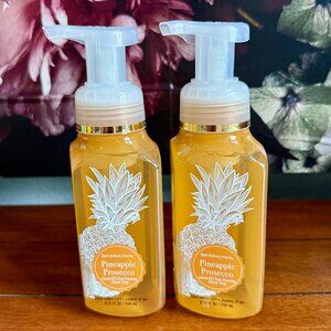 2 for $30 SALE - NEW 2-Pc PINEAPPLE PROSECCO Foaming Hand Soap 8.75oz BBW